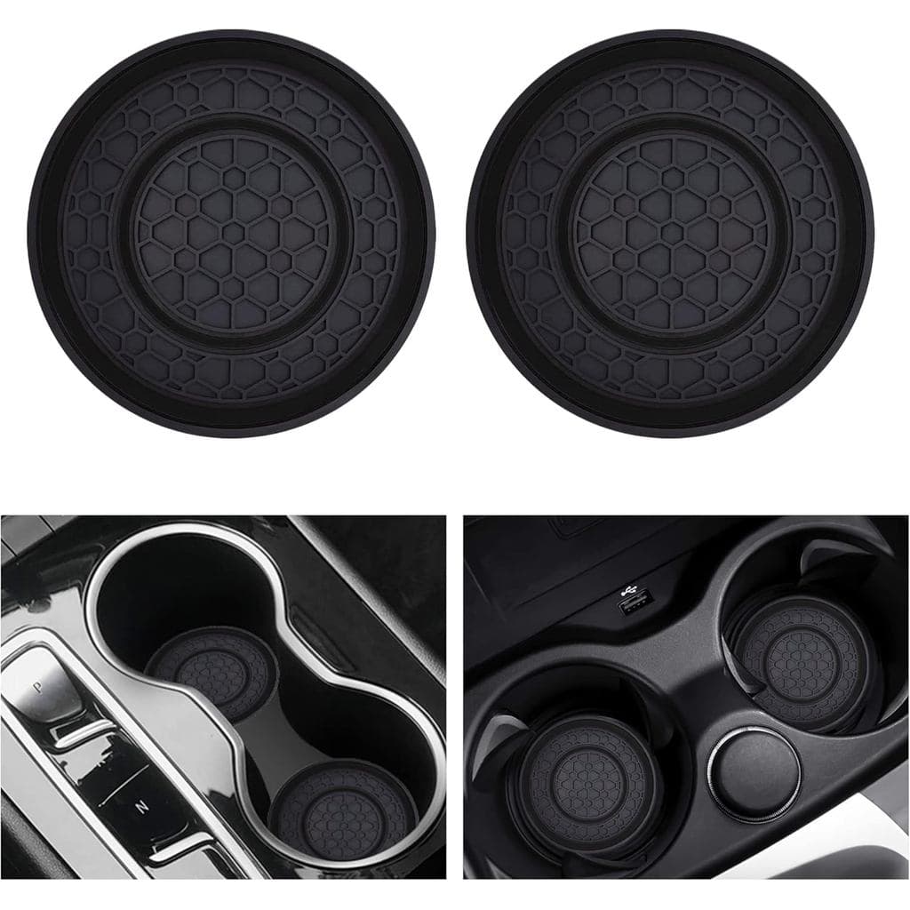 2 Peças de Porta-Copos para Carro, Tapetes para Copos de Carro, Porta-Copos Universais de 2,75 Polegadas, Tapetes Antide