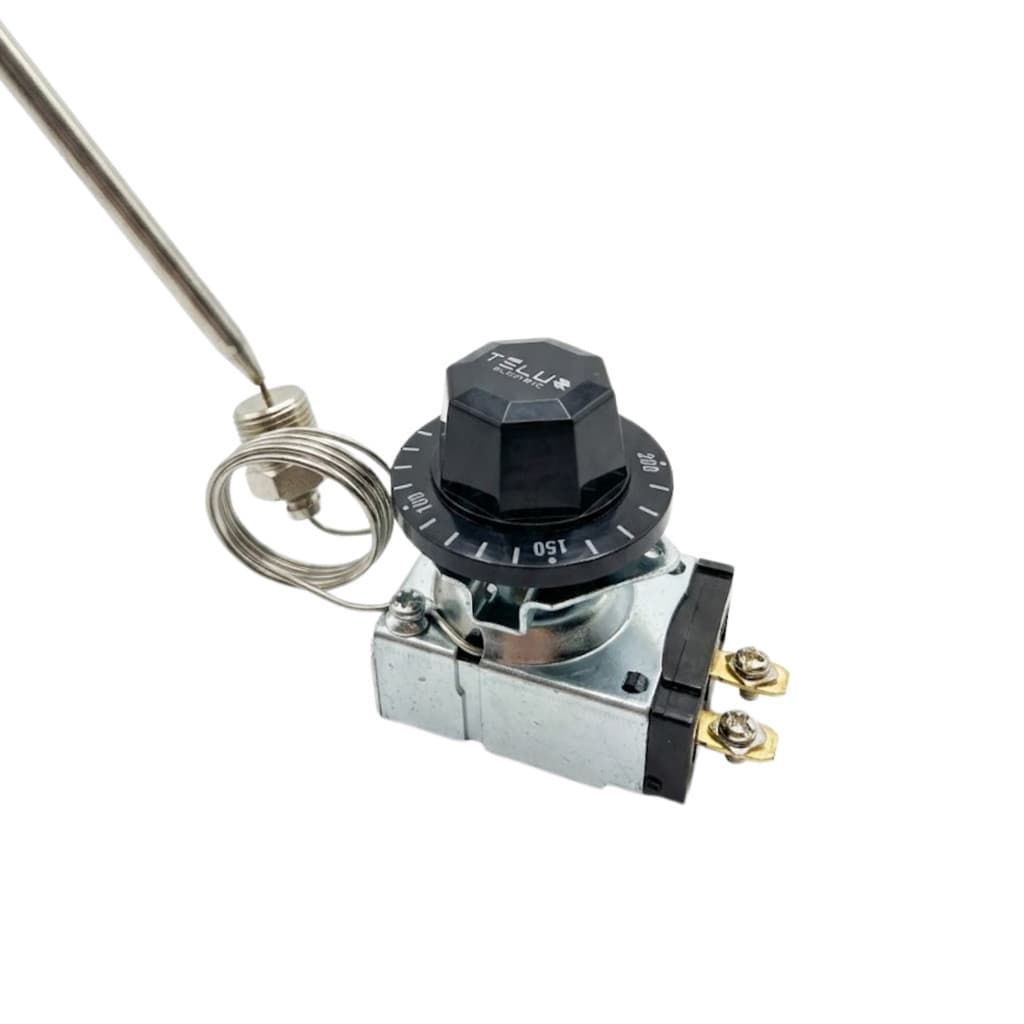 Termostato Industrial 30A 50-200°C Rosca NPT 3/8