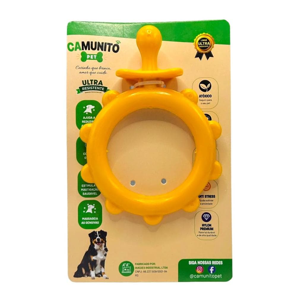 Mordedor Chupeta Grande Ultra resistente Nylon Premium Pet