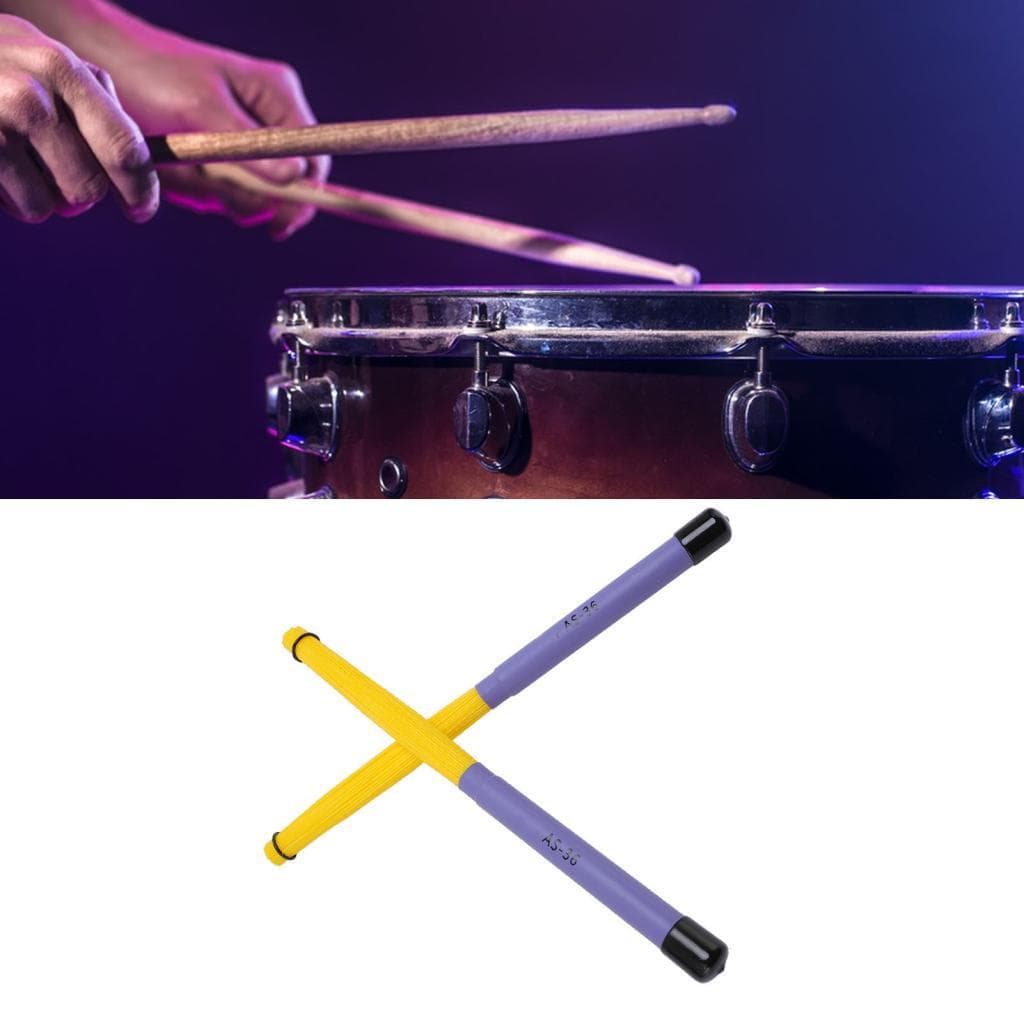Karlak cajon tambor escovas de percussão de náilon retrátil essencial para música acústica abs e 2 peças kits ou