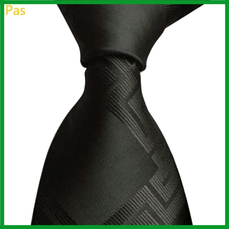 Masculino Clássico Preto Tecido Gravata Negócios Casual Acessório