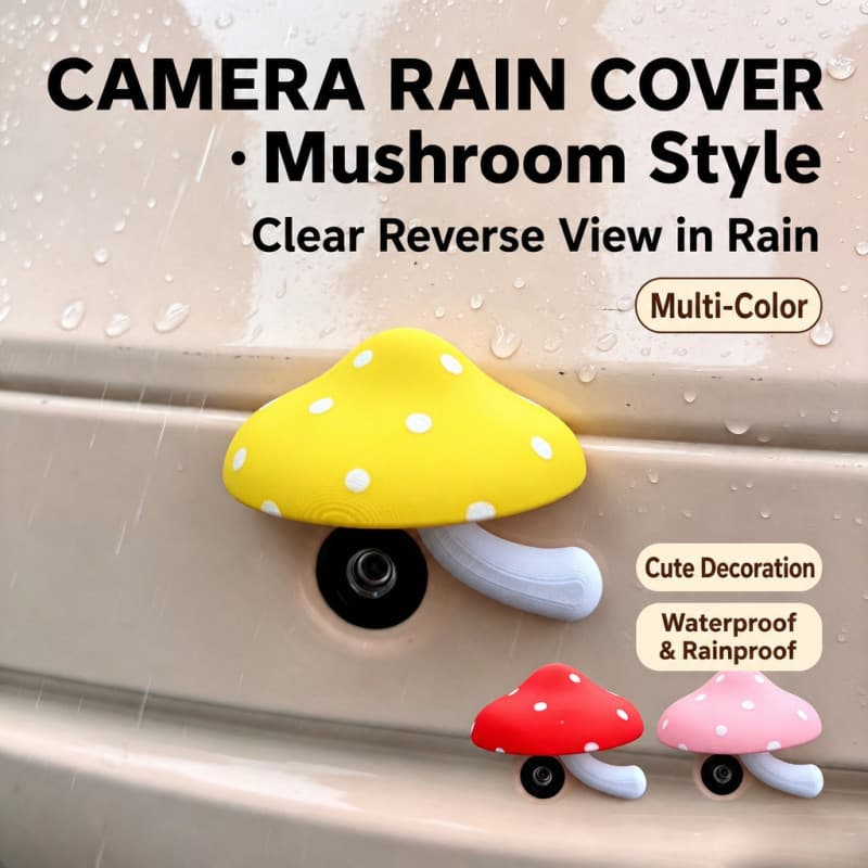 Cogumelo Câmera De Visão Traseira Capa Chuva Protetor Da Reversa Do Carro À Prova Dwaterproof Água Escudo Decorativo Ade