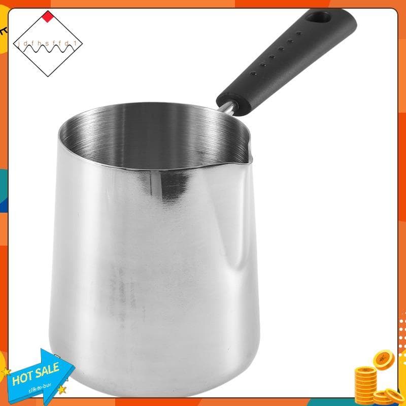 [Promover J] Pote Aquecedor De Manteiga De Leite , Cafeteira Turca , De Fusão De Fogão De Aço Inoxidável Com Bico Para C