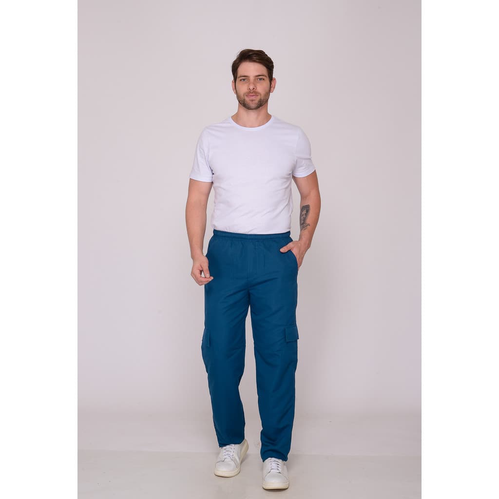 Calça Masculina Cargo Aura Petróleo