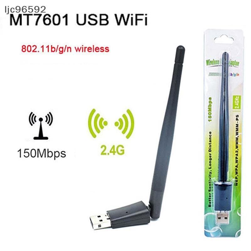 [ljc] Placa De Rede Sem Fio De 150 Mbps Mini Adaptador Wifi USB LAN Receptor Antena Dongle [BR]