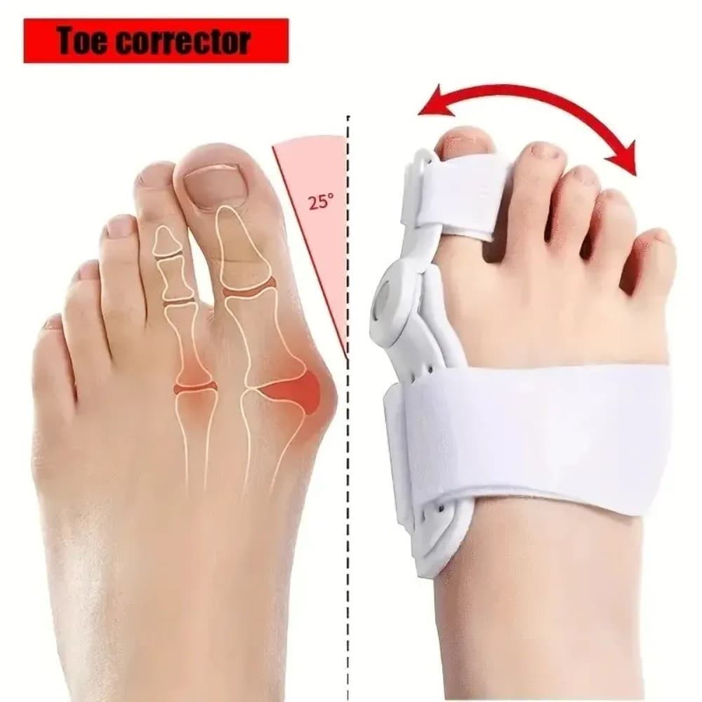 Órtese De Hálux Valgo De Dedo Grande , Sapatos Estilo Dia E Noite Para Homens Mulheres Com Dedos Sobrepostos , Eversão