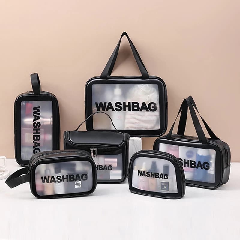 À Prova Dwaterproof Água Portátil Transparente Cosméticos Maquiagem Cuidados Com A Pele Praia Lavagem Saco De Viagem Bol