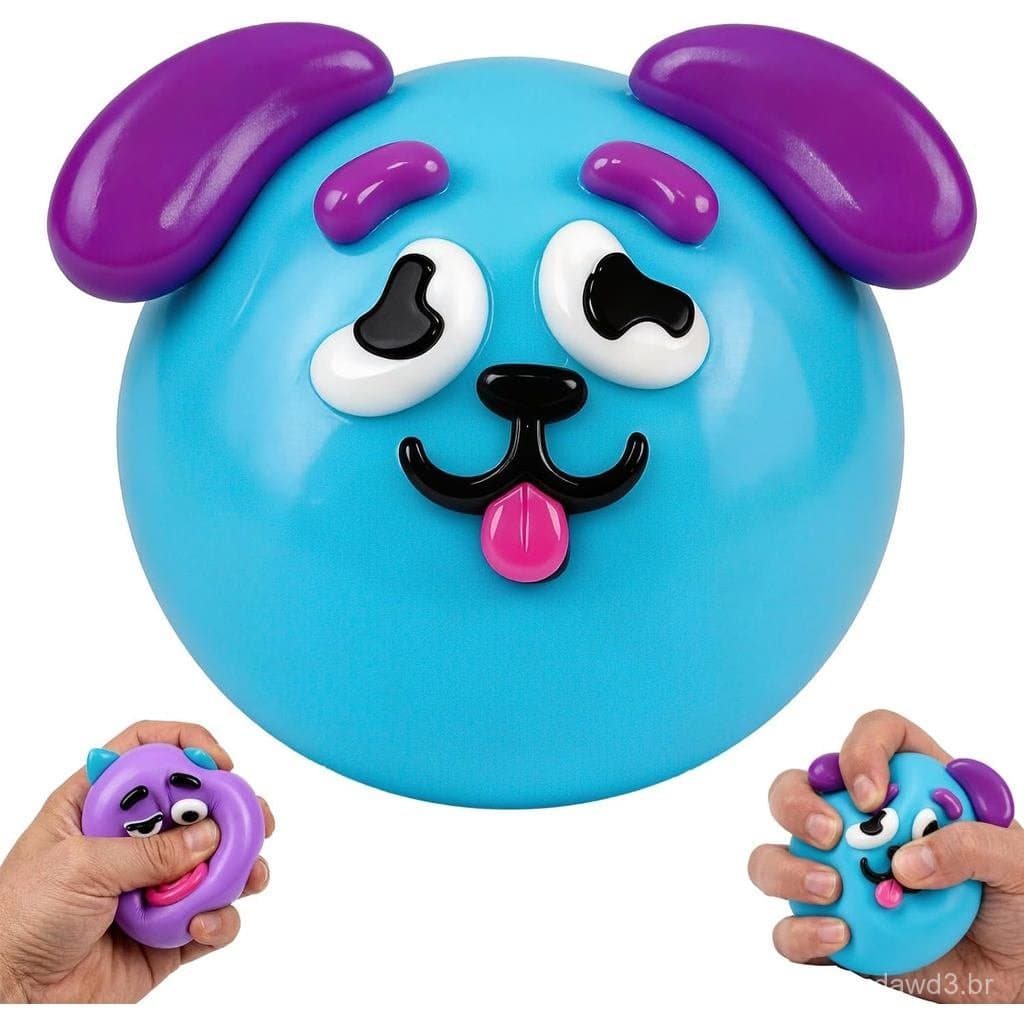 Novo Brinquedo Squishy Smushers com Troca de Rostos, Macio e de Elevação Lenta, Brinquedo Sensorial Fofo para Apertar, S