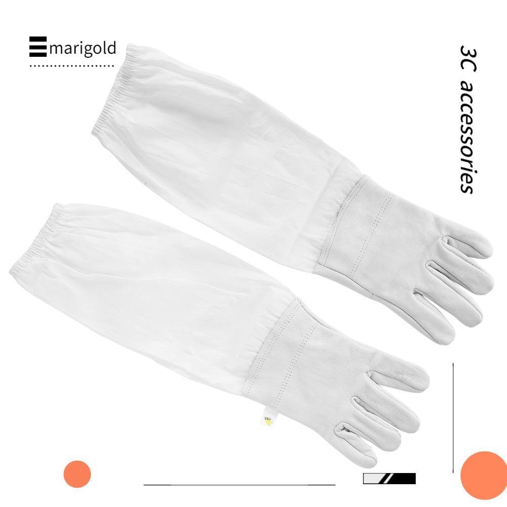 MARIGOLD 1 Par De Luvas De Abelha , Material Respirável , Punhos Elásticos , Apicultura , Design Ergonômico