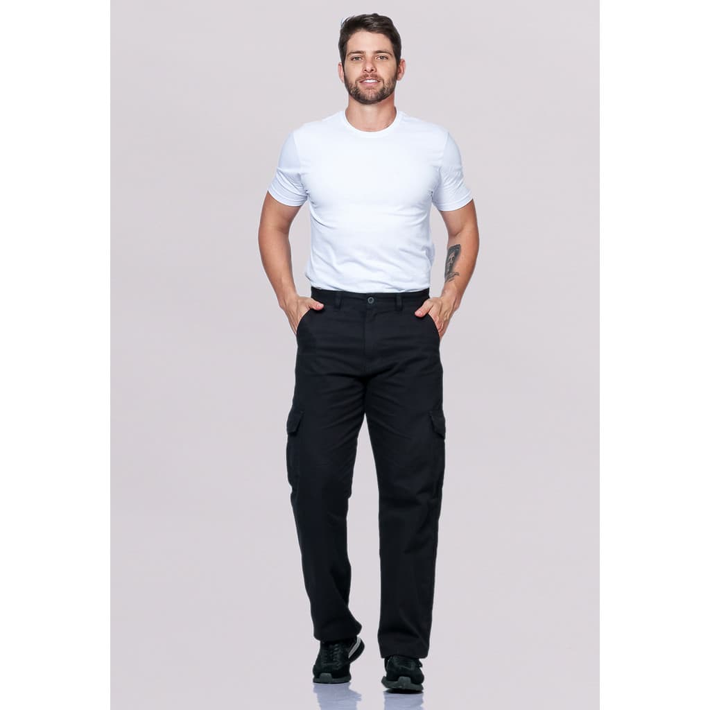 Calça Masculina Cargo Elegance Preto