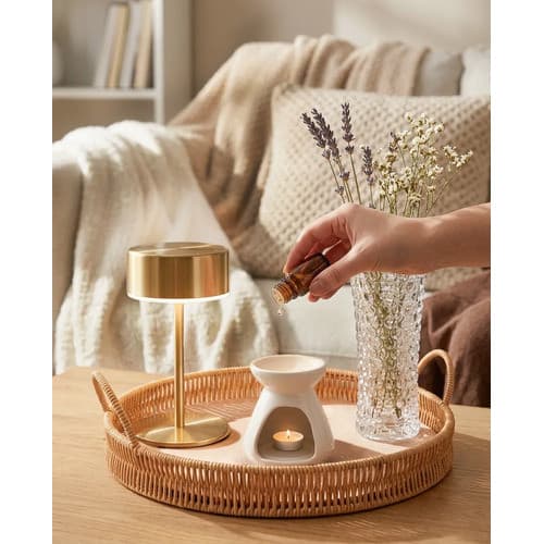 Kit 2 Vaso Decorativo 18cm Vidro Bubble Estilo Europeu Transparente Bubble