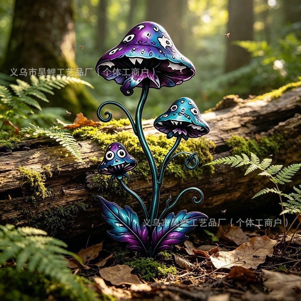 Jardim ao ar livre pátio cogumelo piso planta insívora decoração de jardim HPOF