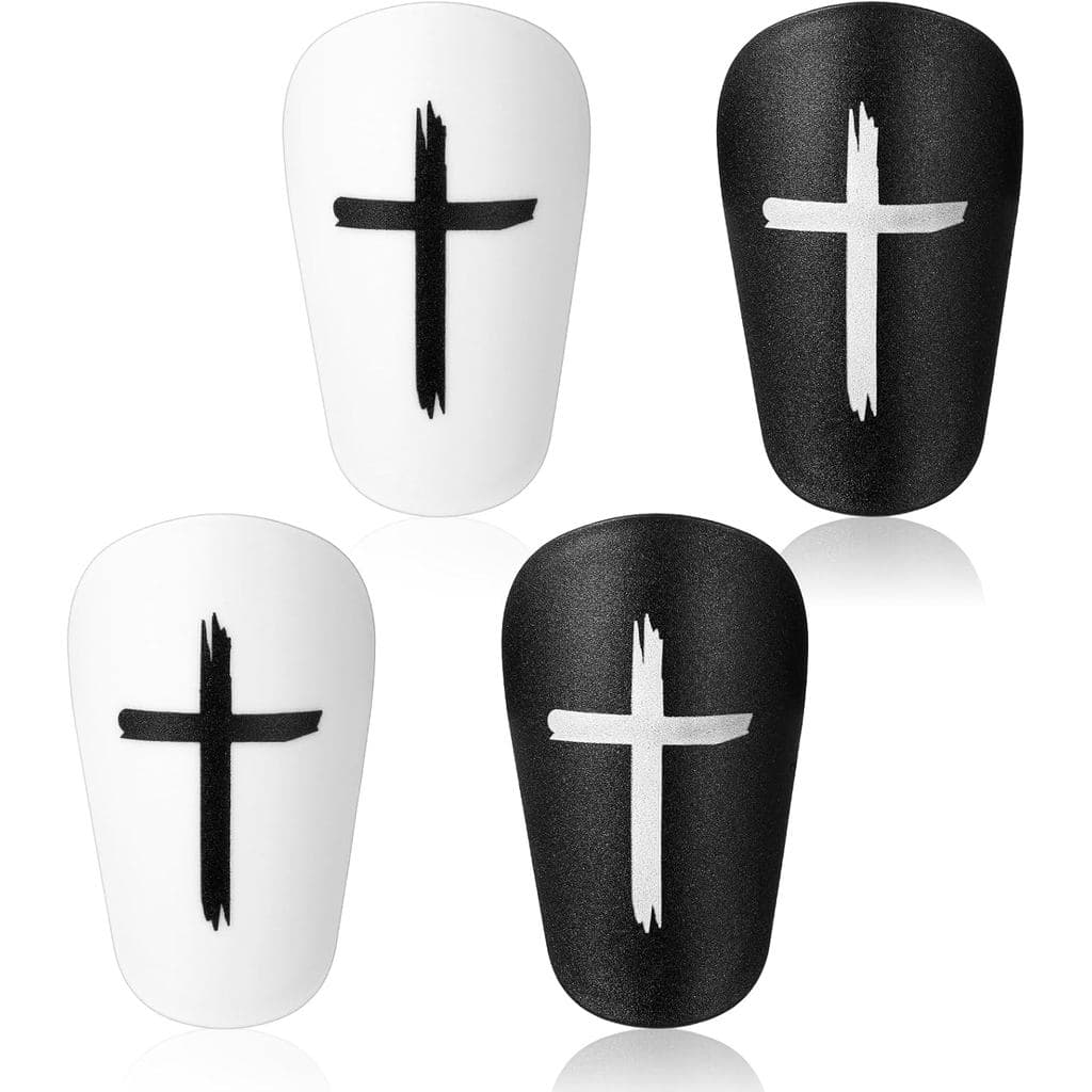cobee 2 Pares de Mini Caneleiras de Futebol, 3,8 x 2,4 polegadas, Pequenas Caneleiras Confortáveis para Treinamento de F