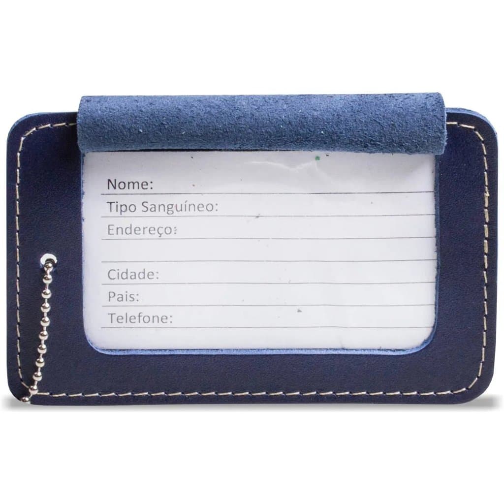 Tag Identificação em Couro Artlux ID003