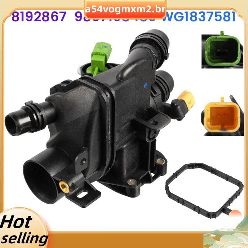 Carcaça Do Termostato Líquido Refrigerante Carro 9807198480 9807119880 Para 208 Ctiroen C3 C4 DS3 9806243480 Fr FR205500