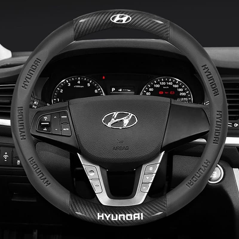 Capa de volante de carro para Hyundai I10 I30 I20 IX35 I40 Tucson Getz Sonata Veloster Elantra Solaris Accent SantaFe Ko