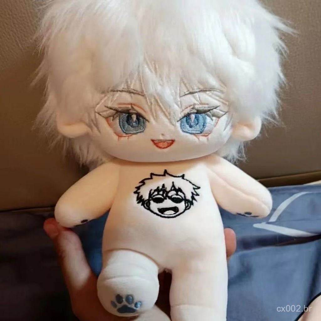 Boneco de Algodão Z76Q Anime Jogo Jujutsu Kaisen Brinquedo de Pelúcia Itadori Yuji Gojo Satoru Fushiguro Megumi Vestido