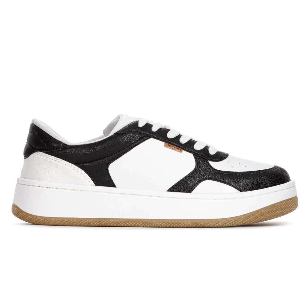 Tênis Anacapri AC28 Branco e Preto - Feminino