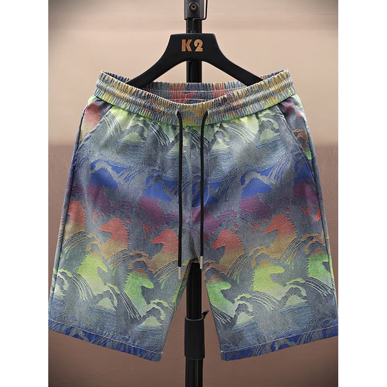 2026 moda esportiva masculina Casual All-Match exterior usar Shorts soltos calças masculinas calças cortadas verão novo
