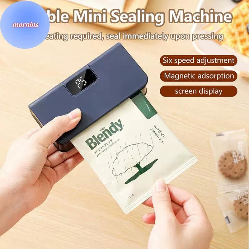 MORNIN Mini Selador De Sacos Plásticos 2 Em 1 Máquina Seladora De Calor Portátil Paage Se BR