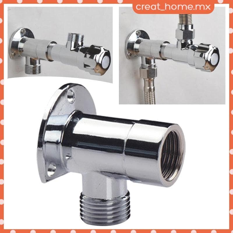 [Creat_home] Conector De Braço De Chuveiro De Aço Inoxidável , Suporte De Base Fixa , Encaixe Para Instalação De Conjunt