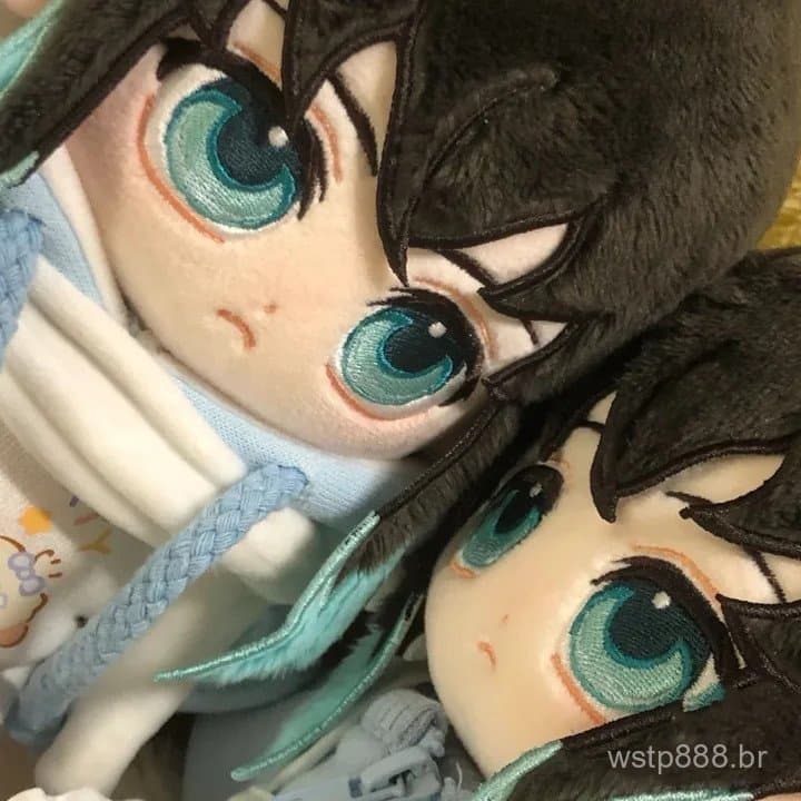 Pelúcia de 20cm do personagem Tokito Muichiro do anime "Demon Slayer", cosplay de personagem fofo, corpo de algodão, do