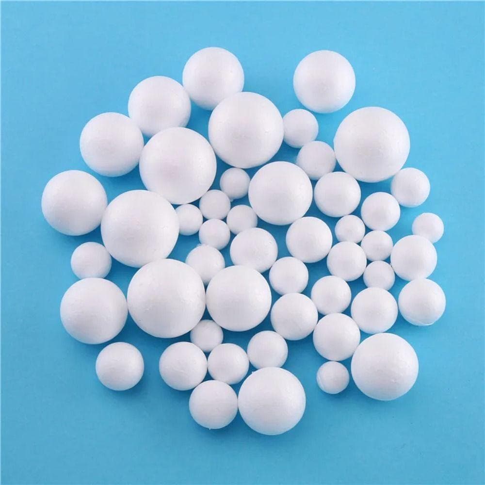 Bolas De Natal LILYES , Espuma De Poliestireno Branco , Mini Modelagem Redonda De Enfeites