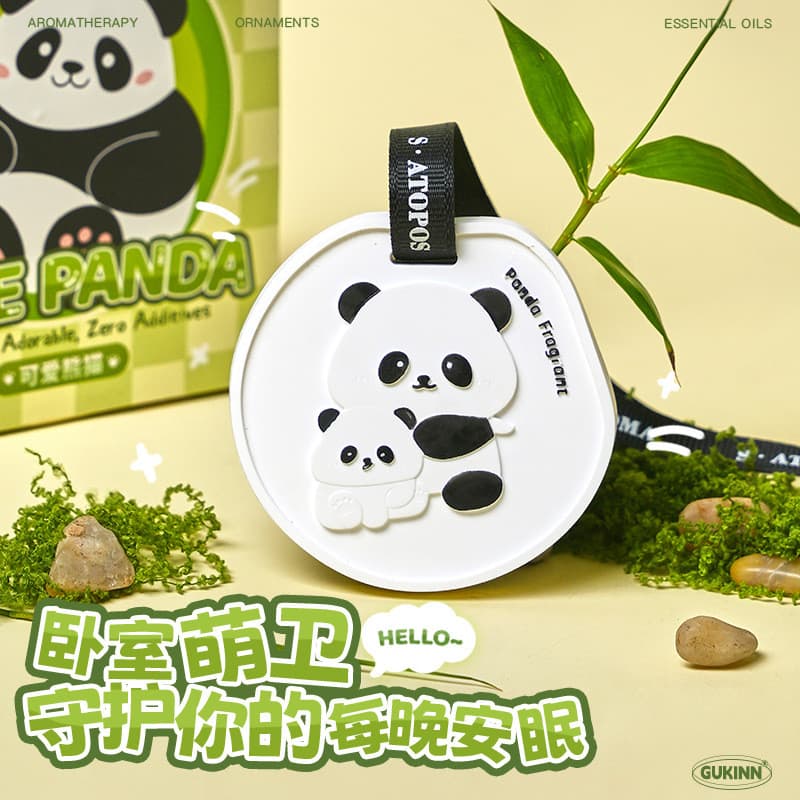 Pendente Aromatizado Panda para Guarda-Roupa, Aromatizador de Roupas, Desodorizante, Aromatizador de Ar para Carro, Frag