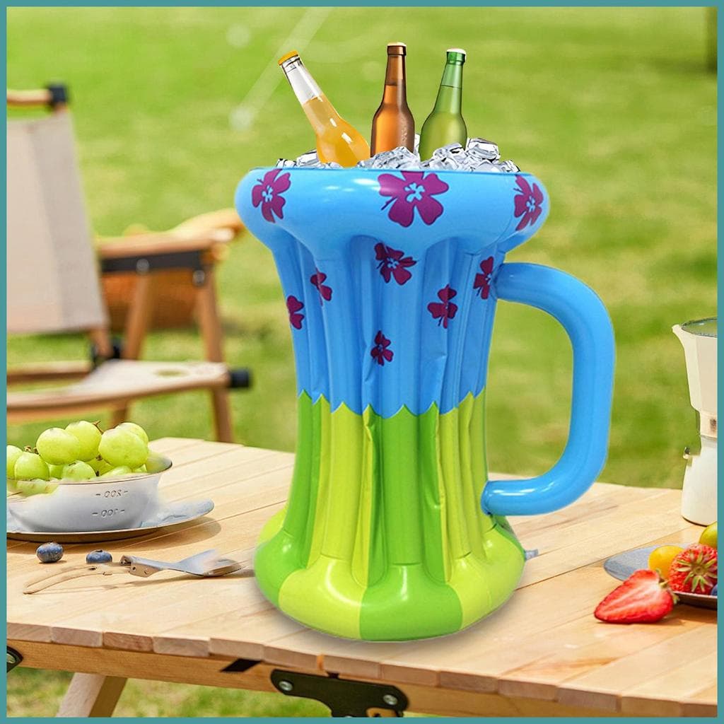 Refrigerador Inflável Grande Decorações De Festa Havaiana Recipientes De Bebidas Caneca De Cerveja Para heqoibr
