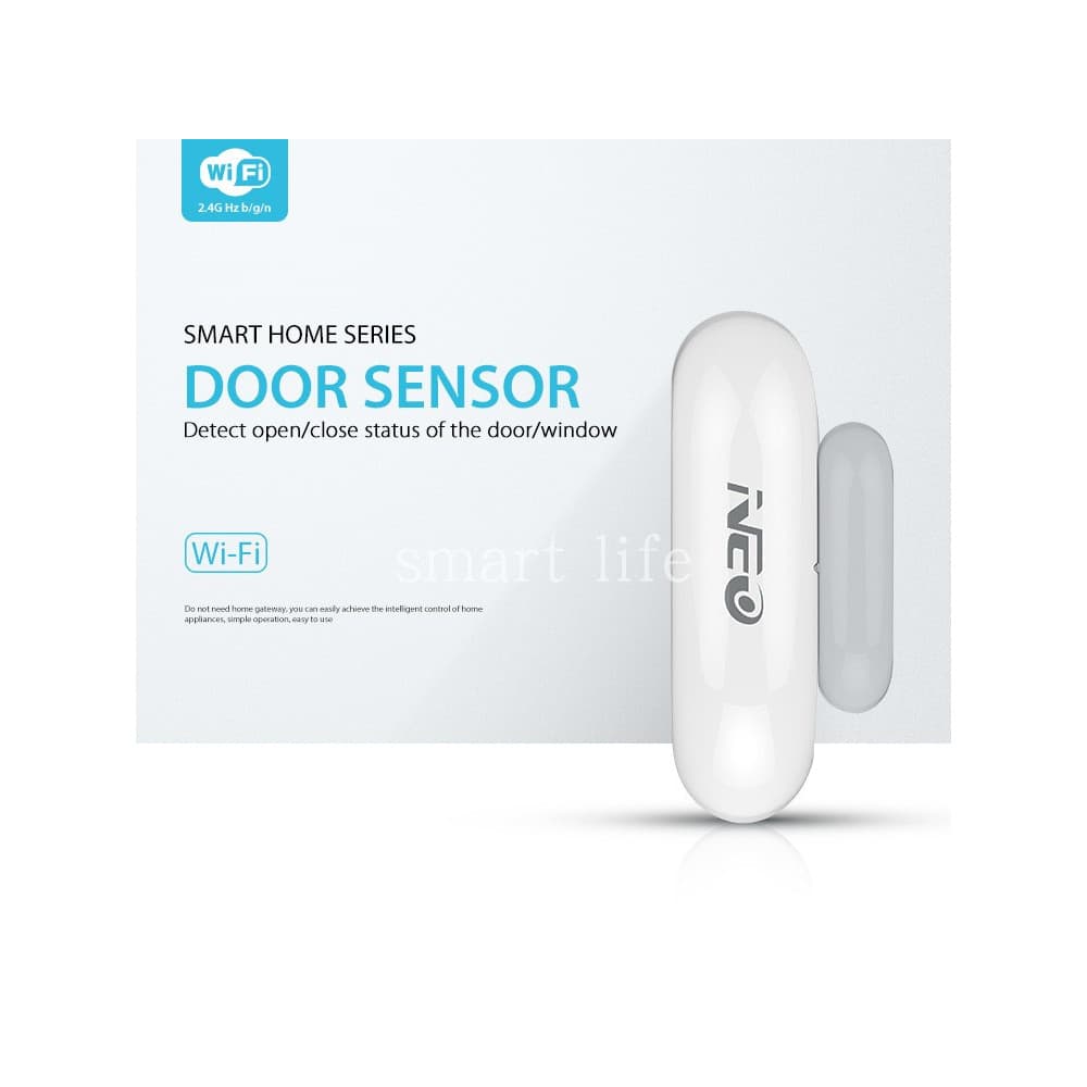 WiFiDoorWindowSensor Graffiti Porta sem fio inteligente Sensor magnético Série de segurança WiFi