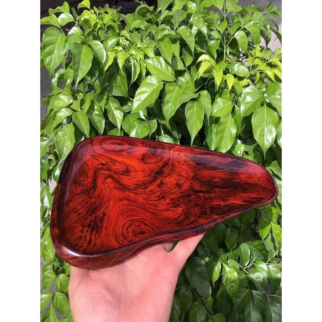 Laos grande jacarandá vermelho cruz-toed Dalbergia mogno bandeja de frutas escultura em madeira inteira Retro bandeja de