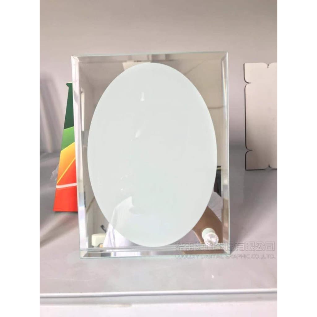 Transferência de calor pintura de vidro cristal transferência de calor moldura de foto de vidro consumíveis de transferê