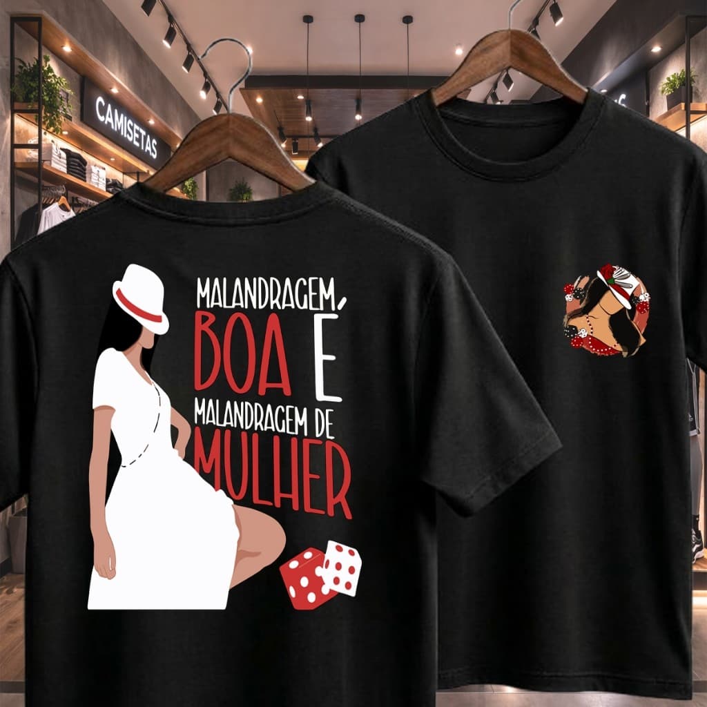 Camiseta Básica Maria Navalha Frase Umbanda 100% Algodão Fio 30.1 Confortável Masculina Feminina. Envio Rápido