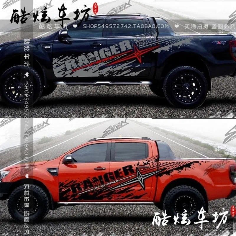 Adesivos De Carro Para Ford Raptor F150 Modificados Decalques off-road Personalizados Em Ambos Os Lados Do Corpo