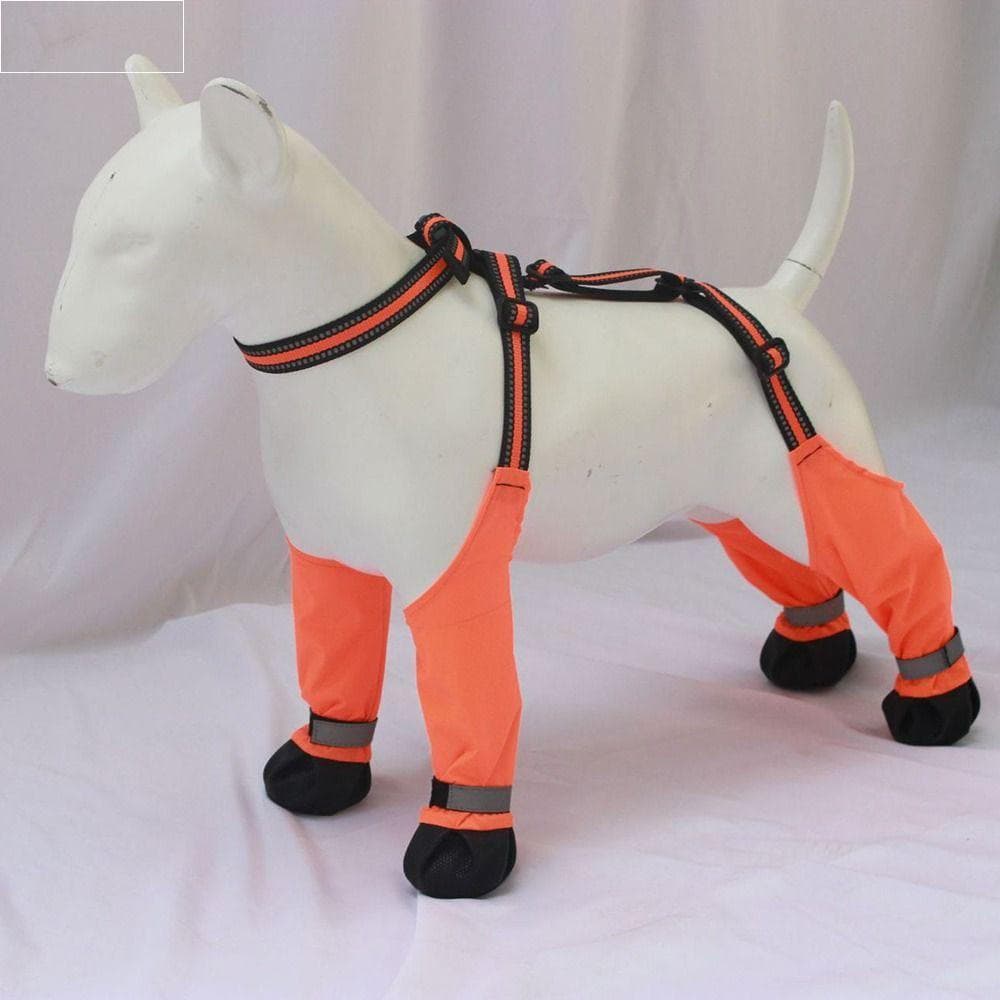 Botas Impermeáveis Para Cães , Sapatos À Prova De Poeira Respiráveis Reflexivos Animais De Estimação , Tiras Ajustáveis