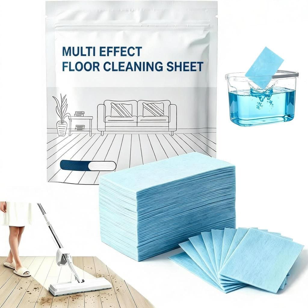 30 Tabletes de Limpeza de Pisos Multi-Superfícies, Folhas de Limpeza de Pisos Multi-Efeito, Limpador de Pisos Solúvel