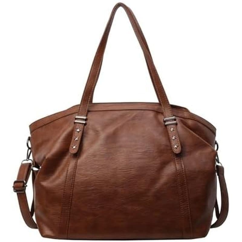 Sacola Grande Capacidade Ombro Único Europeu E Americano Retro Saco Rebite Crossbody