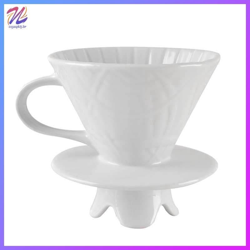 Copo De Filtro De Mão De Cerâmica , Três Furos , Grande Funil , Acessórios Para Cafeteira