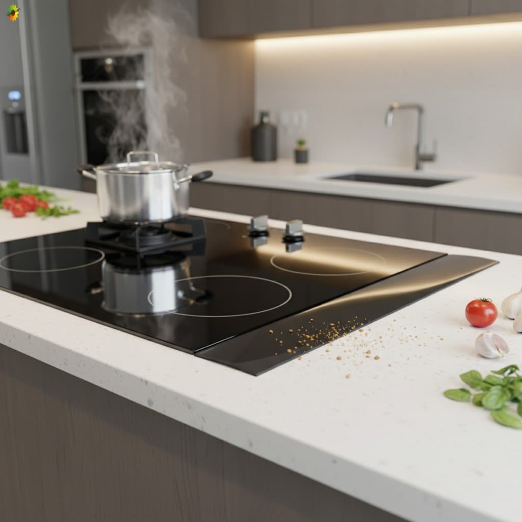 Fita de Vedação de Silicone para Frestas de Fogão - Ferramenta de Vedação para Cozinha para Proteção contra Óleo e Poeir