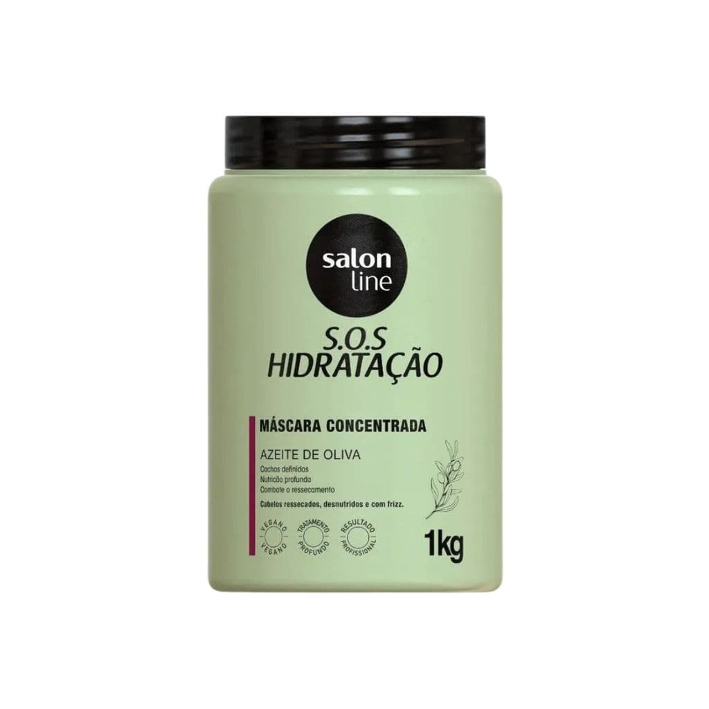 Mascara Concentrada Salon Line S.O.S Hidratação Azeite de Oliva 1kg