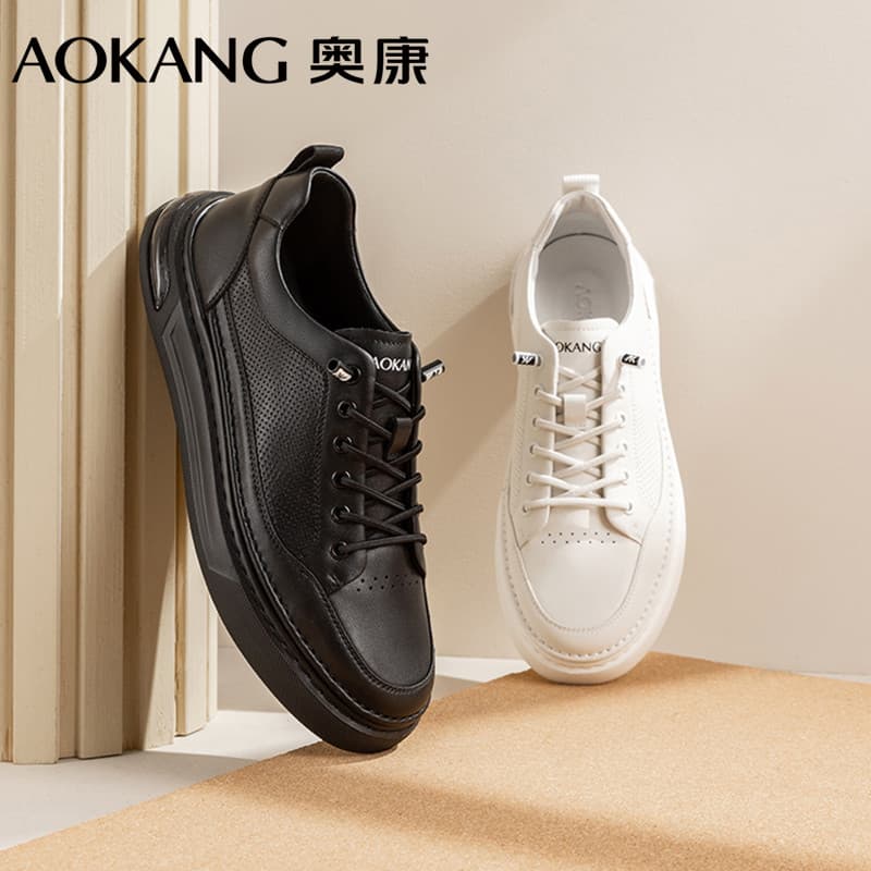 Okcom sapatos masculinos 2025 primavera tênis juventude tendência All-Match sapatos brancos masculinos moda Casual tênis