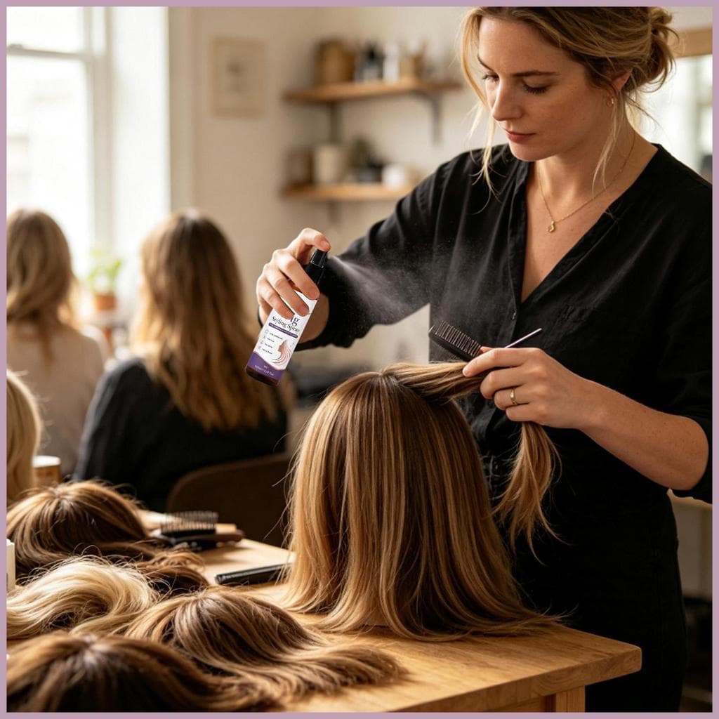 Peruca Estilo Spray Anti-Frizz Refrescante Não-Pegajoso Secagem Rápida Névoa Adesivo Para Postiços Salão De Beleza Em Ca