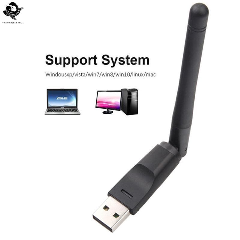 PFG 150Mbps Placa De Rede Sem Fio Mini USB Adaptador Wi-Fi LAN Receptor Dongle Antena FG