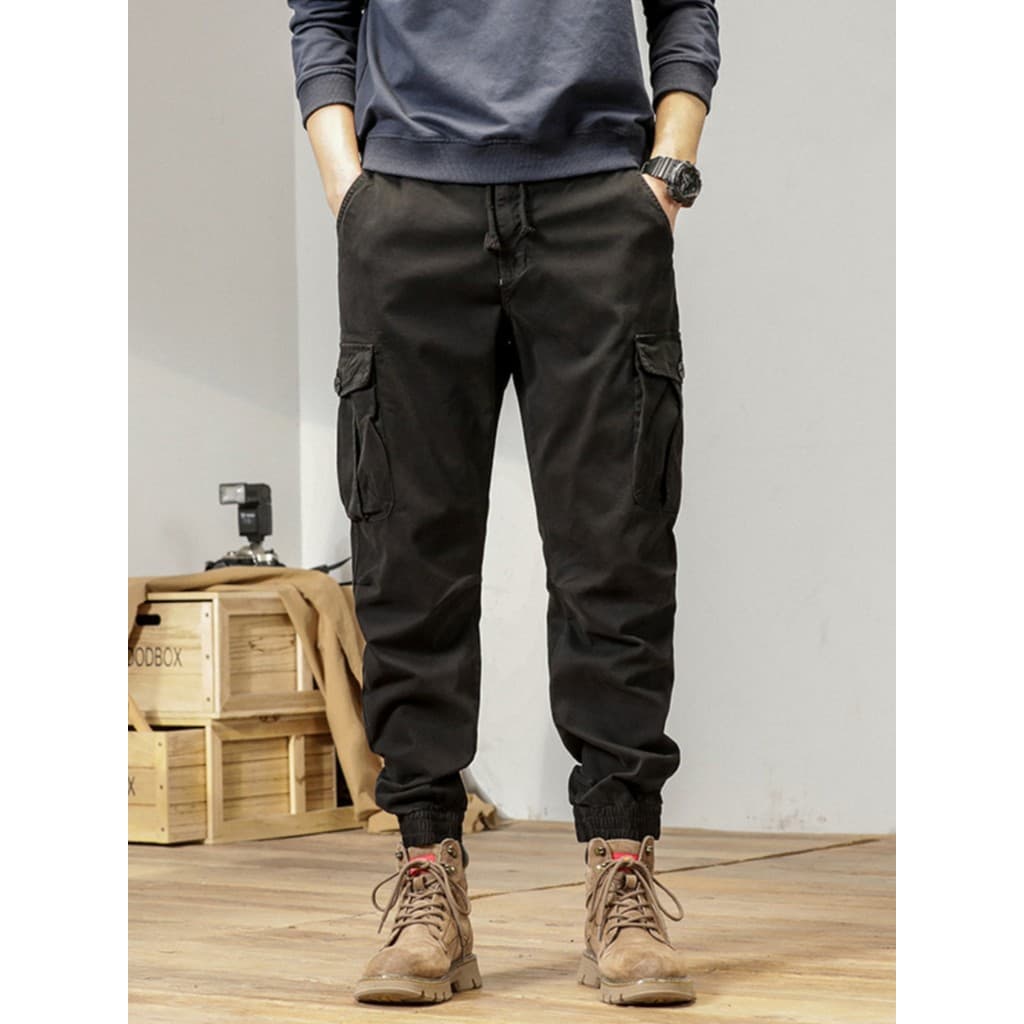 Street Wear outono inverno macacão calças casuais masculinas soltas All-Match Leggings calças masculinas juventude calça