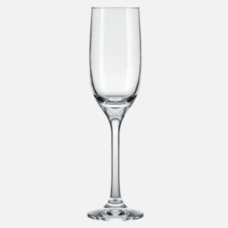 Taça para Champanhe Imperatriz 220 ml Transparente Nadir - Kit com 6 Unidades
