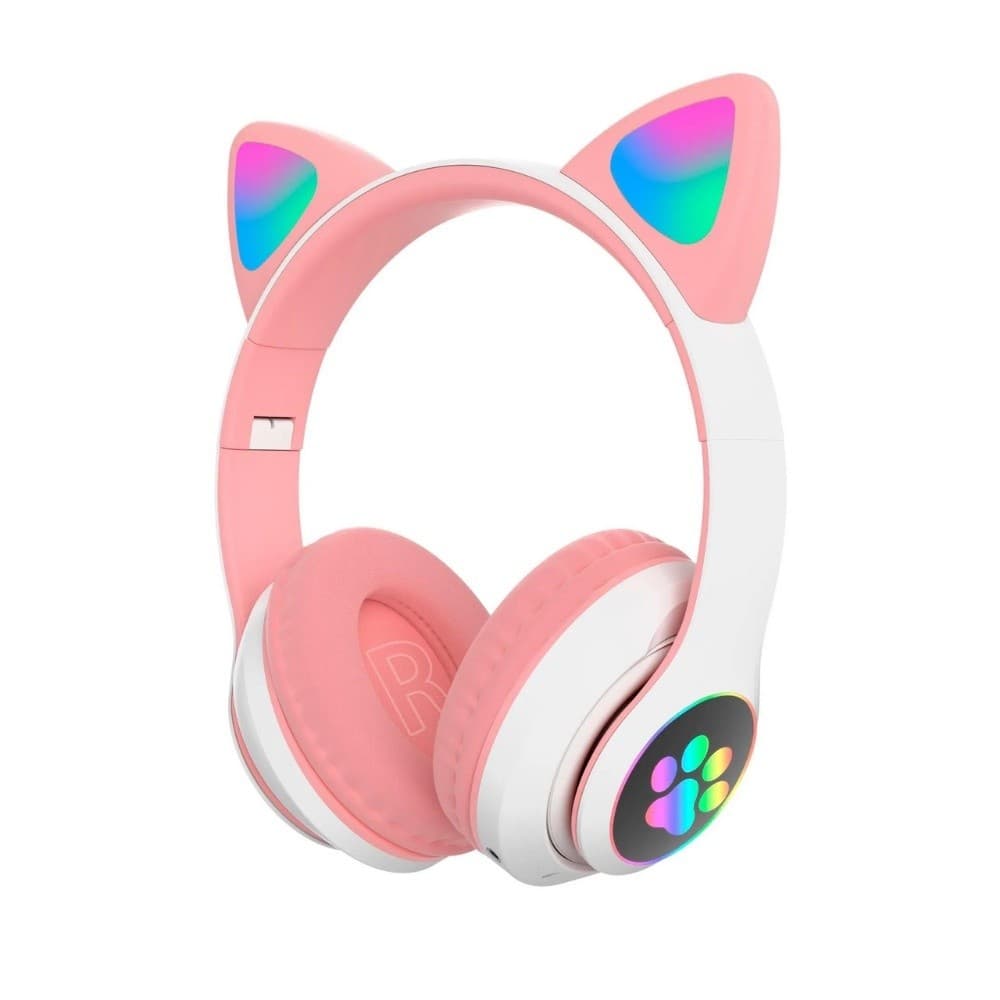 Fone De Ouvido Gato carinha Sem Fio Bluetooth Com Orelhas De Gato