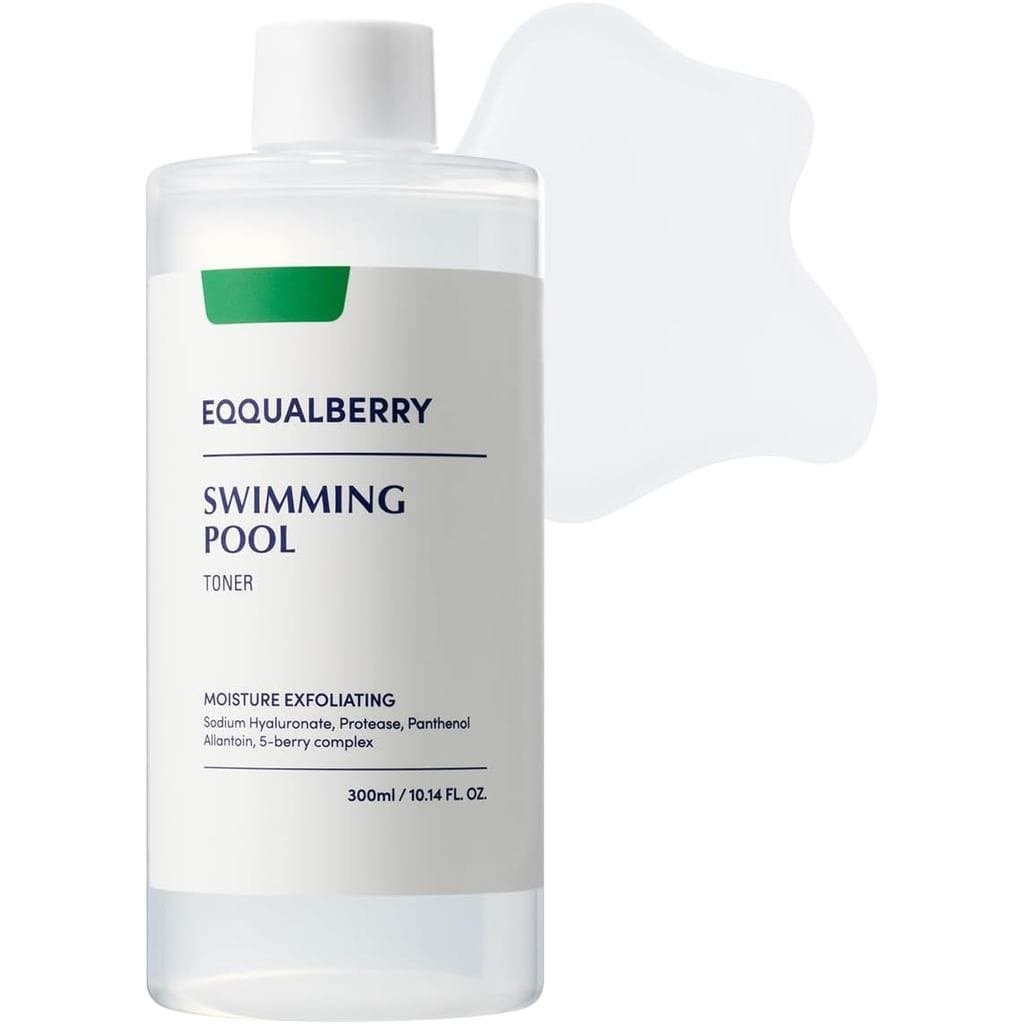 EQQUALBERRY Tônico para Piscina - Tônico Coreano para Esfoliação Diária e Hidratação Profunda com Protease Enzimática e