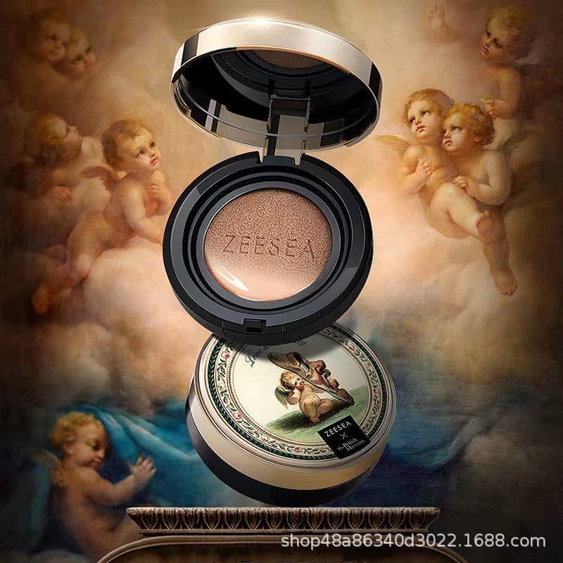 ZEESEA cor anjo cupido almofada BB creme feminino hidratante isolamento corretivo de longa duração CC creme luz genuína