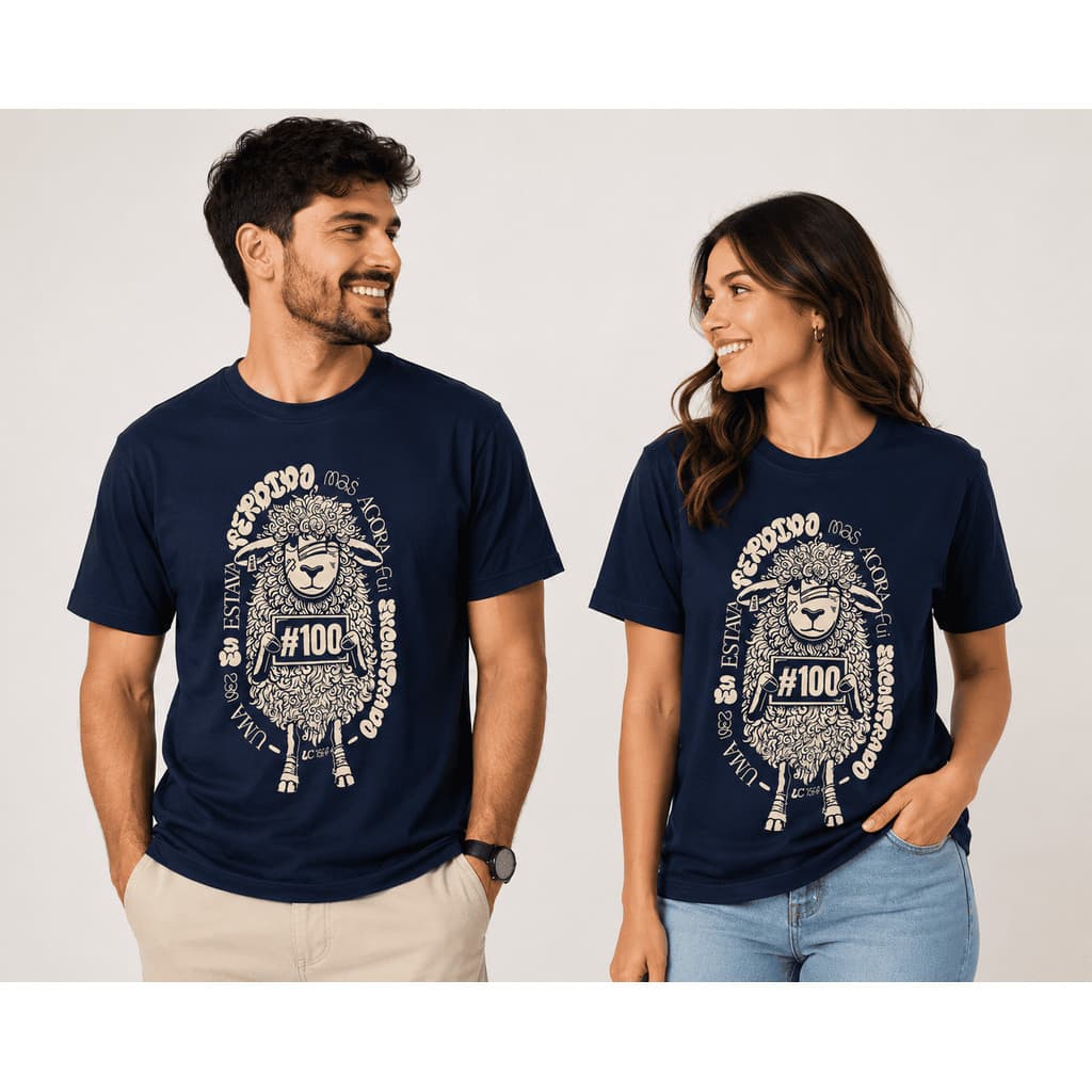 Camiseta Ovelha Perdida #100 Cristã Católica Gospel Fé Jesus Deus Unissex Masculina Feminina