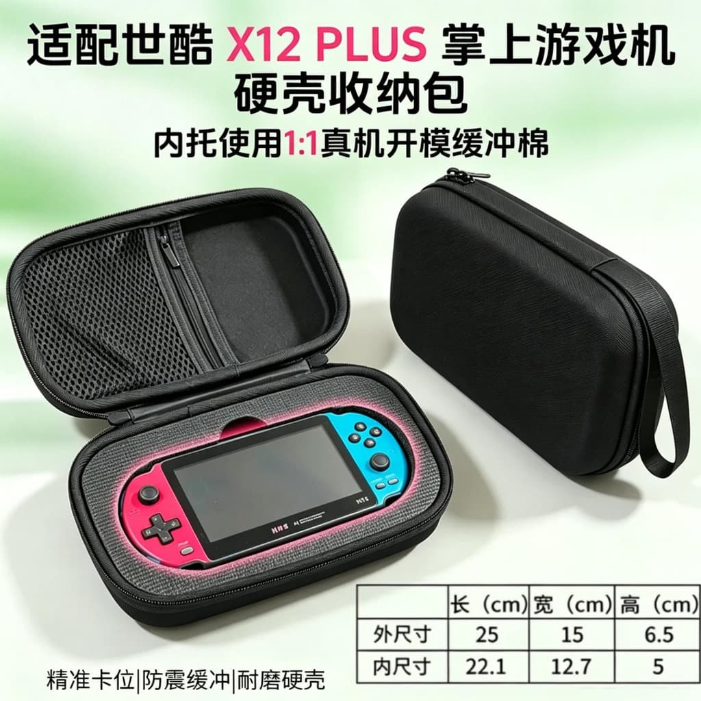 Adequado para shiku X12 PLUS saco de armazenamento de Console de jogo portátil shiku 18cm caso protetor portátil das cri